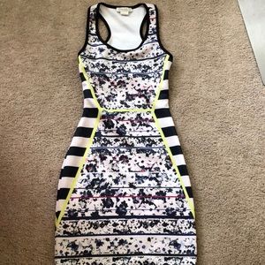 A stylish body con dress